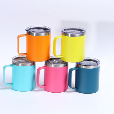 12oz/14oz Stainless Steel Mug Cup Double Layers Vacuum Powder Coated Cup Customized Color