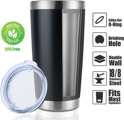 Keeping Drink Hot Cold Drinks Insulated 600ml Metal Water Bottle Car Tumbler with Straw