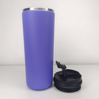 Camping Occasion Custom Logo Stainless Steel Water Bottle with Straw and Plastic Lids
