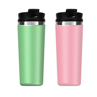 12oz PP Food Grade Lid Custom Logo Adventure Outdoor Double Wall Insulated Travel Mug
