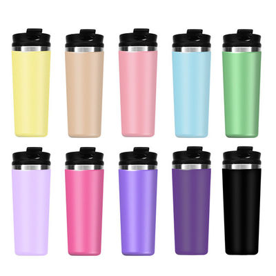 12oz PP Food Grade Lid Custom Logo Adventure Outdoor Double Wall Insulated Travel Mug