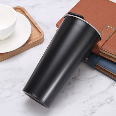 304 Stainless Steel Inside Double Wall Coffee Cups Vacuum Travel Mug With Lid and Straw