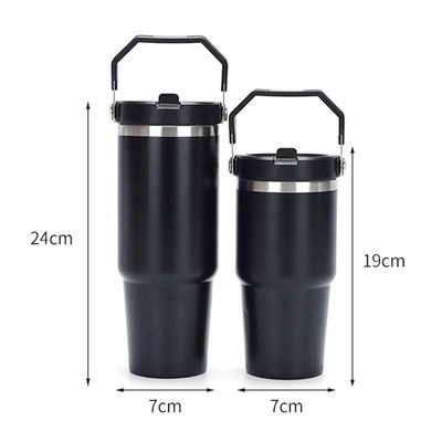 Custom Color Logo 20Oz 30Oz Double Wall Sublimation Insulated Portable Tumblers Travel Car Coffee Mug With Handle
