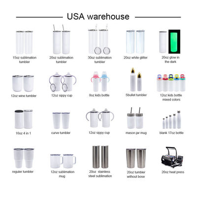 Stocked 20oz Stainless Steel Double Wall Skinny Straight Sublimation Tumbler for Sale