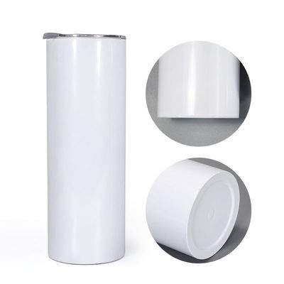20oz 30oz Straight Skinny Sublimation Tumbler With Screw On Lid And Straw Mug For Camping
