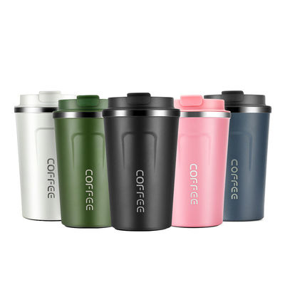 LID 12/17oz Double Wall 18/8 Thermos Coffee Vacuum Insulated Travel Stainless Steel Coffee Mug
