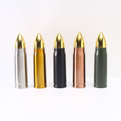 Stainless Steel 500ml Bullet Double Wall Vacuum Flask for Outdoor Hiking and Camping