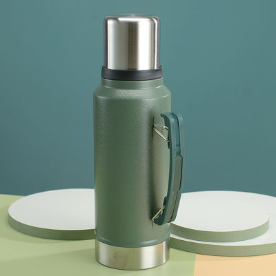Enjoy Hot or Cold Drinks on Your Camping Trip with this 1L Insulated Vacuum Flask