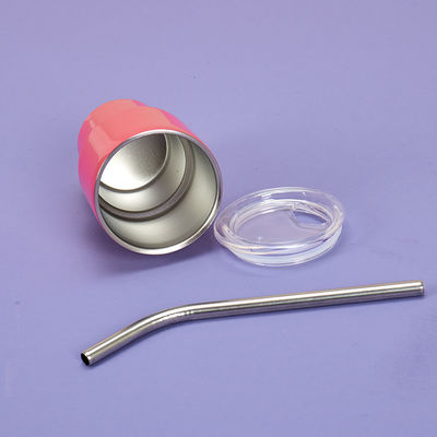 Stainless Steel 2oz Shot Glass Tumbler with Straw Lid Keep Drinks Hot or Cold 6-12hrs