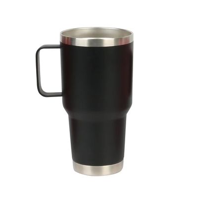 Double Wall Stainless Steel Tumbler 30oz Vacuum Insulated Travel Mug with Grip Handle