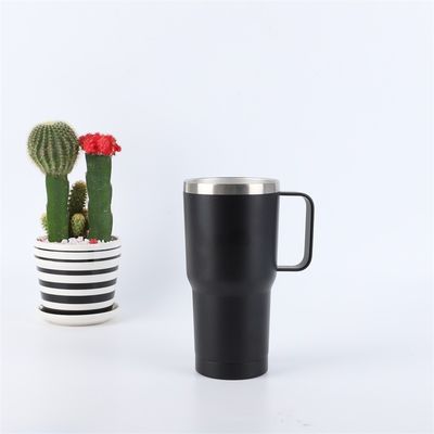 Double Wall Stainless Steel Tumbler 30oz Vacuum Insulated Travel Mug with Grip Handle