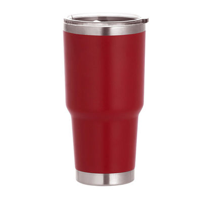 Double Walled 900ml Red Mug Travel Cooler Cups for Insulation and Customized Design
