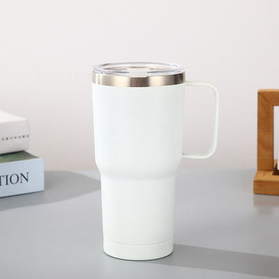 Powder Coated 20 oz Stainless Steel Tumbler Cup with Handle Food Safe and Durable