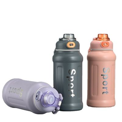 850ml Sports Design Vacuum Insulated Stainless Steel Thermal Mug with Handle and Straw