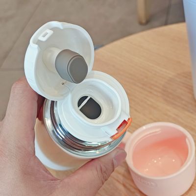 Stainless Steel Kids Water Bottle 500ml Cute Tumbler Cup with Custom Pattern and Lid
