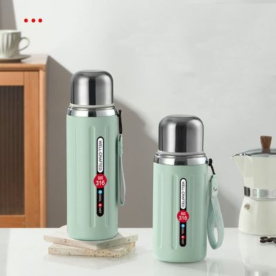 Portable 316 Stainless Steel Vacuum Flask Custom Logo Accepted for Outdoor Activities