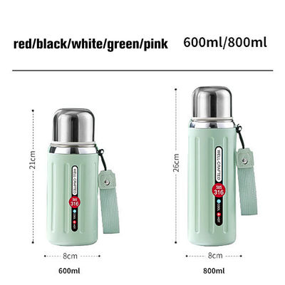 Custom Logo 600ml 800ml Stainless Steel Insulated Water Bottle with Acceptable OEM/ODM