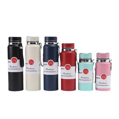 Stainless Steel Vacuum Insulated Water Bottle with Tea Infuser and Temperature Sensor