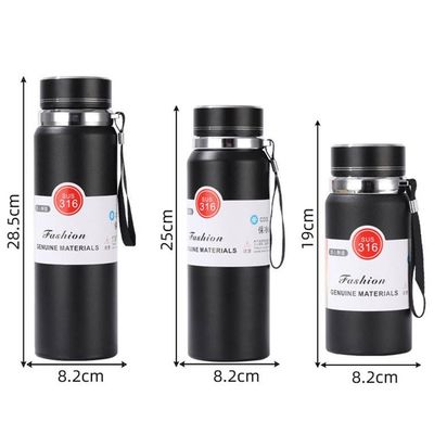 Stainless Steel Vacuum Insulated Water Bottle with Tea Infuser and Temperature Sensor
