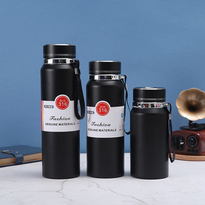 Stainless Steel Vacuum Insulated Water Bottle with Tea Infuser and Temperature Sensor