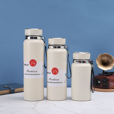 Stainless Steel Vacuum Insulated Water Bottle with Tea Infuser and Temperature Sensor
