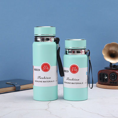 Stainless Steel Vacuum Insulated Water Bottle with Tea Infuser and Temperature Sensor