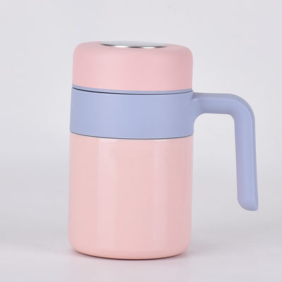 Double Wall Stainless Steel Thermos Cup with Tea Filter and 12-24 Hours Thermal Insulation
