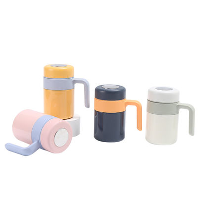 Double Wall Stainless Steel Thermos Cup with Tea Filter and 12-24 Hours Thermal Insulation