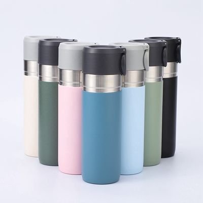 Metal Sport Bottle 500ml Stainless Steel Vacuum Flask for Double Wall Insulated Travel