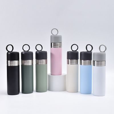 Metal Sport Bottle 500ml Stainless Steel Vacuum Flask for Double Wall Insulated Travel