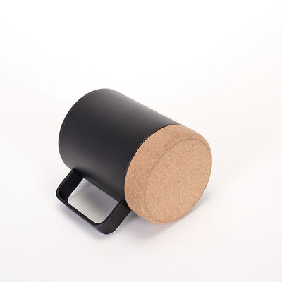 12oz/16oz Matte Black Stainless Steel Cork Bottom Mug Customized Color Contemporary Design