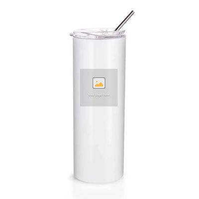 Christmas 20oz Skinny Beer Tumbler Insulated Stainless Steel Tumbler Cups With Straw