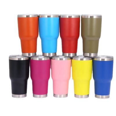 30oz Stainless Steel Vacuum Insulated Coffee Mugs Double Wall Tumbler Cups with Lids