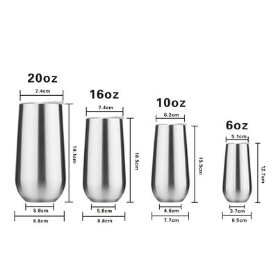Stainless Steel 10oz 6oz Kids Egg Shape Cup Vacuum Insulated Sublimation Tumbler