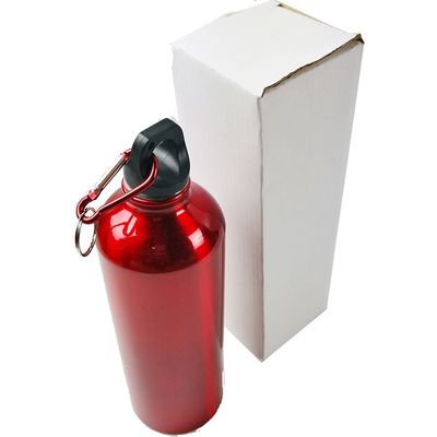 Mountain Bike Water Bottle with Carabiner and Boiling Water Applicable in Aluminum Alloy
