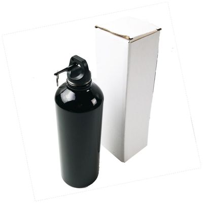 Mountain Bike Water Bottle with Carabiner and Boiling Water Applicable in Aluminum Alloy